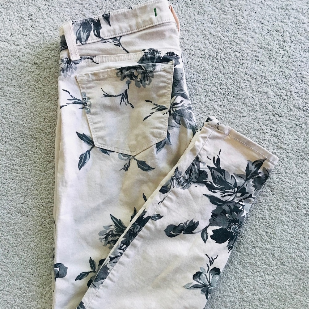 J Brand Large Floral Print Skinny Jeans - Picture 2 of 8